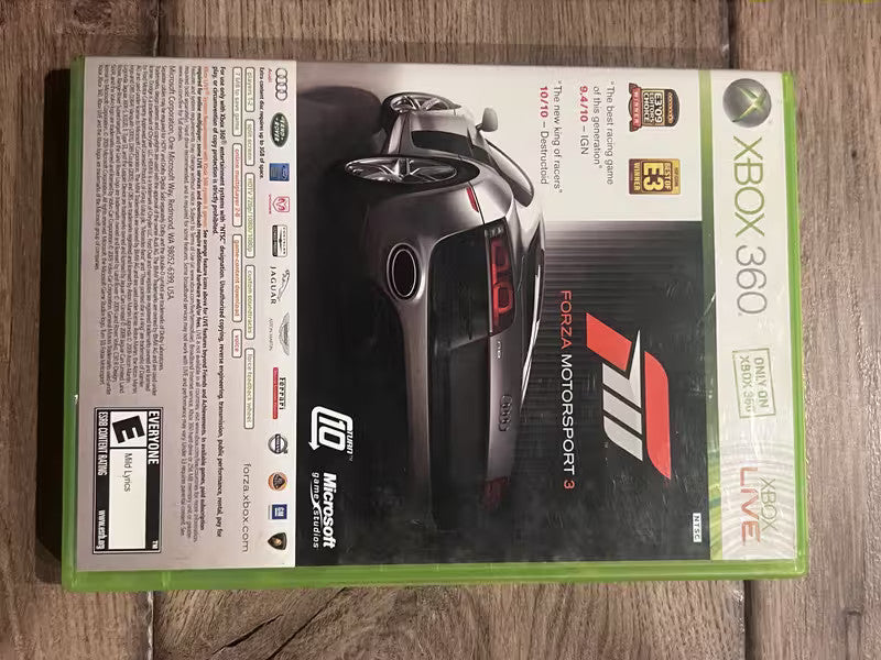 Forza Motorsport 3/Halo 3 ODST Combo Pack (Microsoft Xbox 360, 2009) NO MANUAL