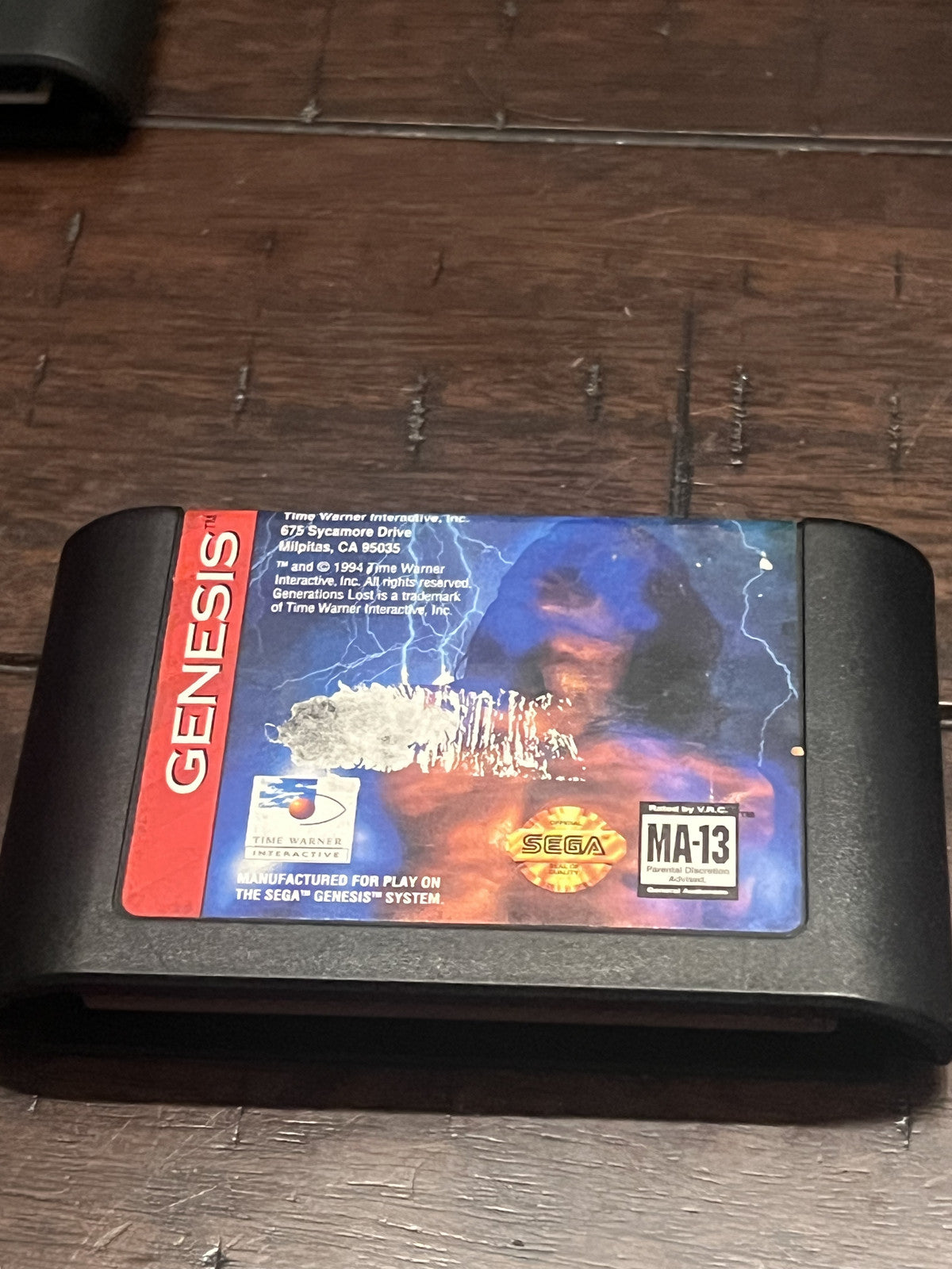 Generations Lost (Sega Genesis, 1994) CART ONLY