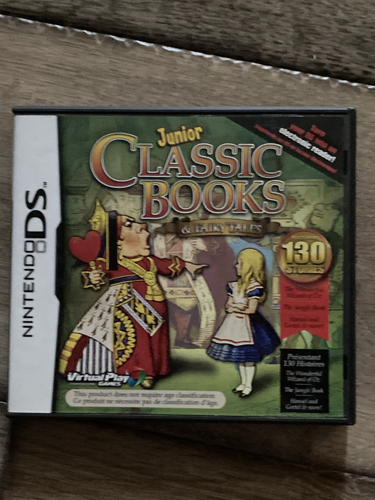 Junior Classic Books & Fairytales (Nintendo DS, 2010) NO MANUAL