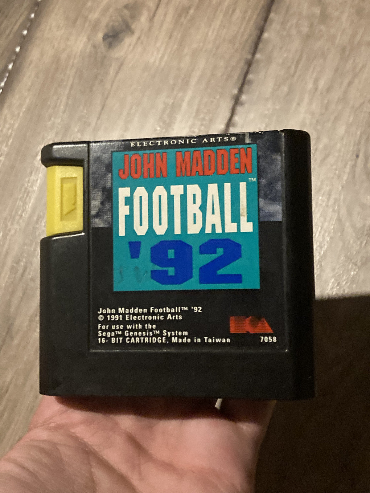 John Madden Football '92 (Sega Genesis, 1991) CART ONLY