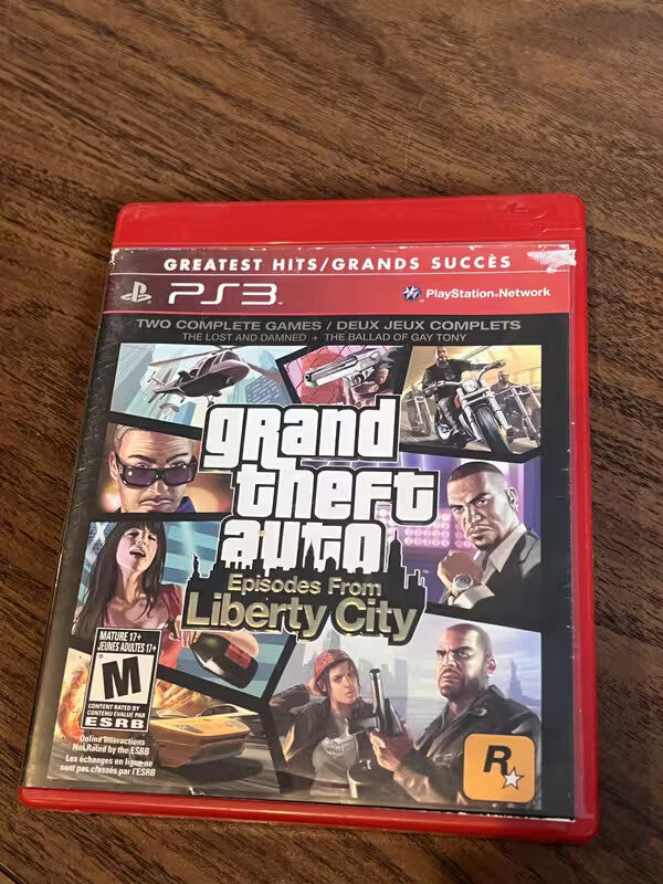 Grand Theft Auto: Episodes from Liberty City (Sony Playstation 3 PS3, 2010) CIB