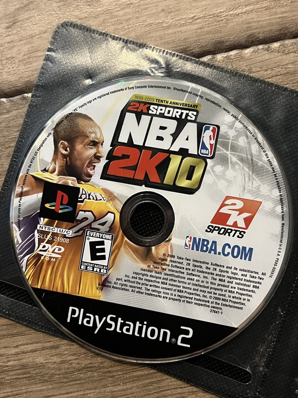 NBA 2K10 (Sony PlayStation 2, 2009) DISC ONLY