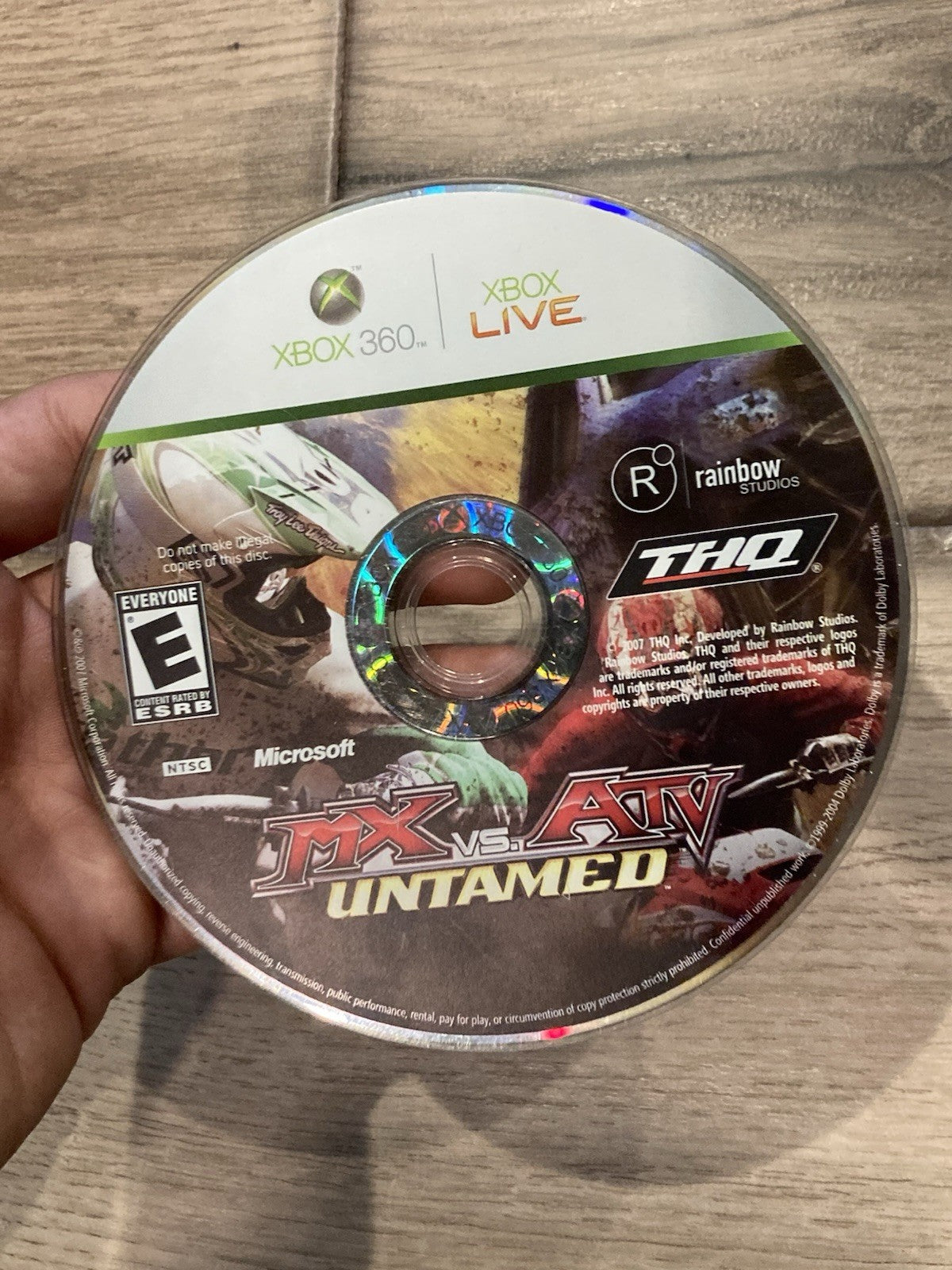 MX Vs. ATV Untamed (Microsoft Xbox 360, 2008) DISC ONLY