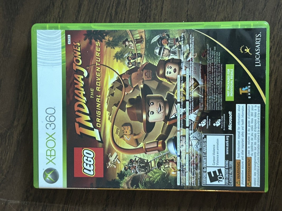 LEGO Indiana Jones/Kung Fu Panda Dual Pack (Microsoft Xbox 360, 2008) NO MANUAL