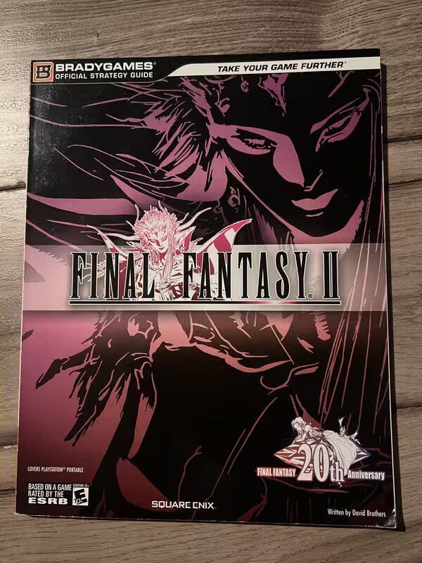 Final Fantasy 2 ll Brady Games Official Strategy Guide Sony PSP