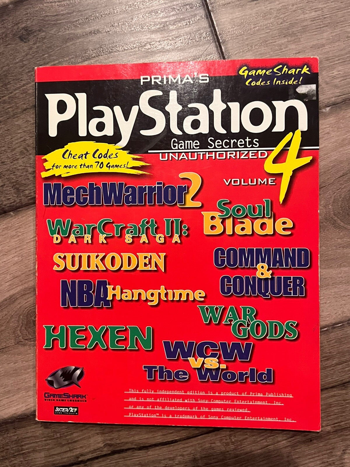 Prima's Playstation 1 PS1 Vol 4 Strategy Guide Player's Hint Book Gameshark Code