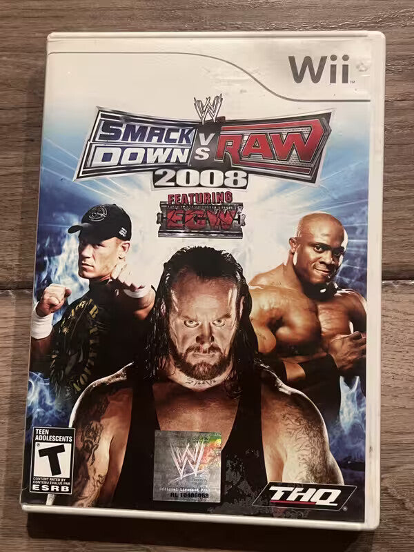 WWE Smackdown vs. Raw 2008 (Nintendo Wii, 2007) NO MANUAL