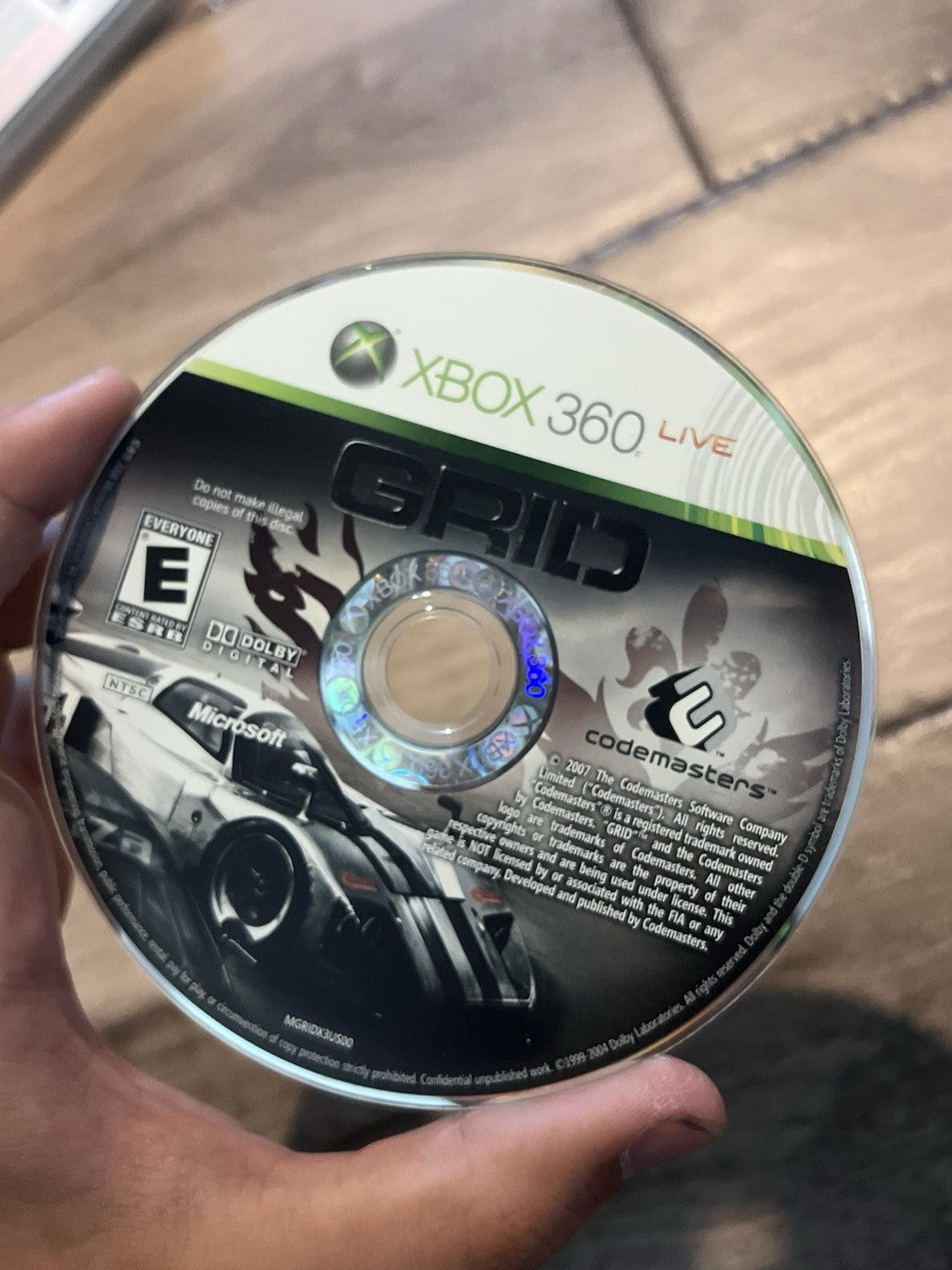 Grid (Microsoft Xbox 360, 2008) DISC ONLY