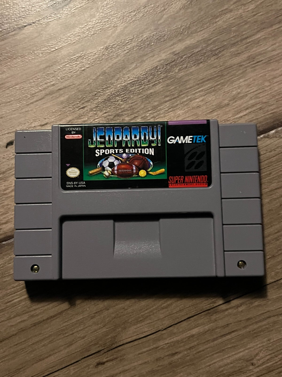 Jeopardy: Sports Edition (Super Nintendo Entertainment System, 1993) CART ONLY