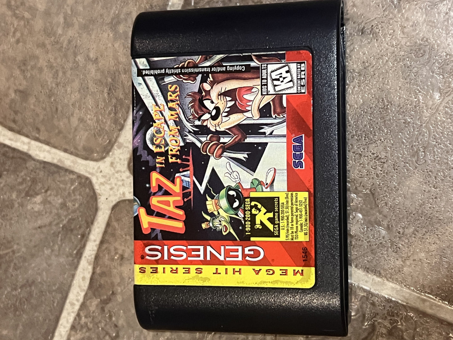 Taz in Escape from Mars (Sega Genesis, 1994) CART ONLY