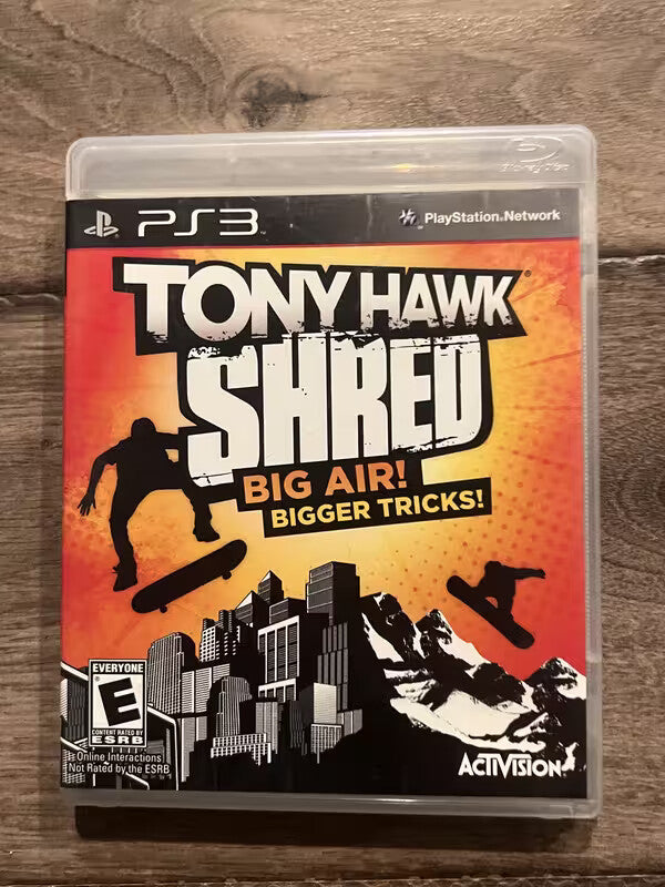 Tony Hawk Shred (Playstation 3, 2010) NO MANUAL