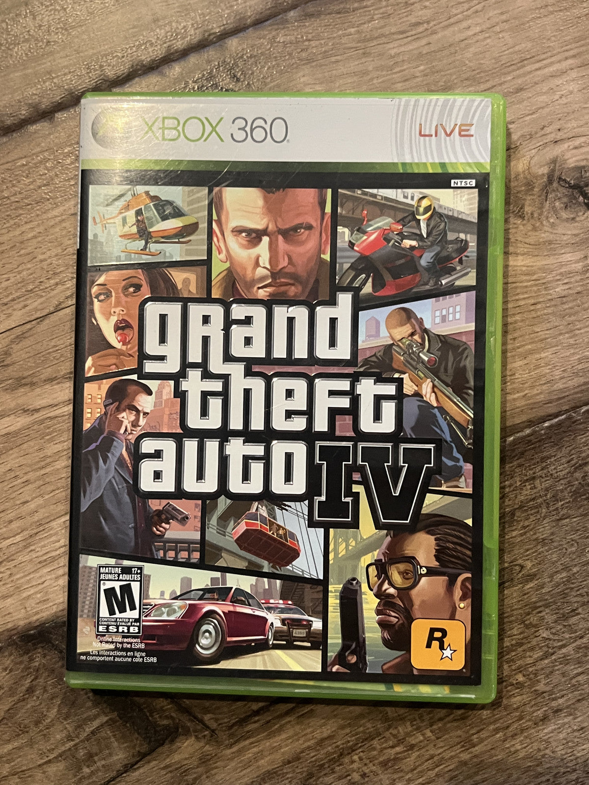 Grand Theft Auto IV (Xbox 360, 2008) NO MANUAL WITH MAP