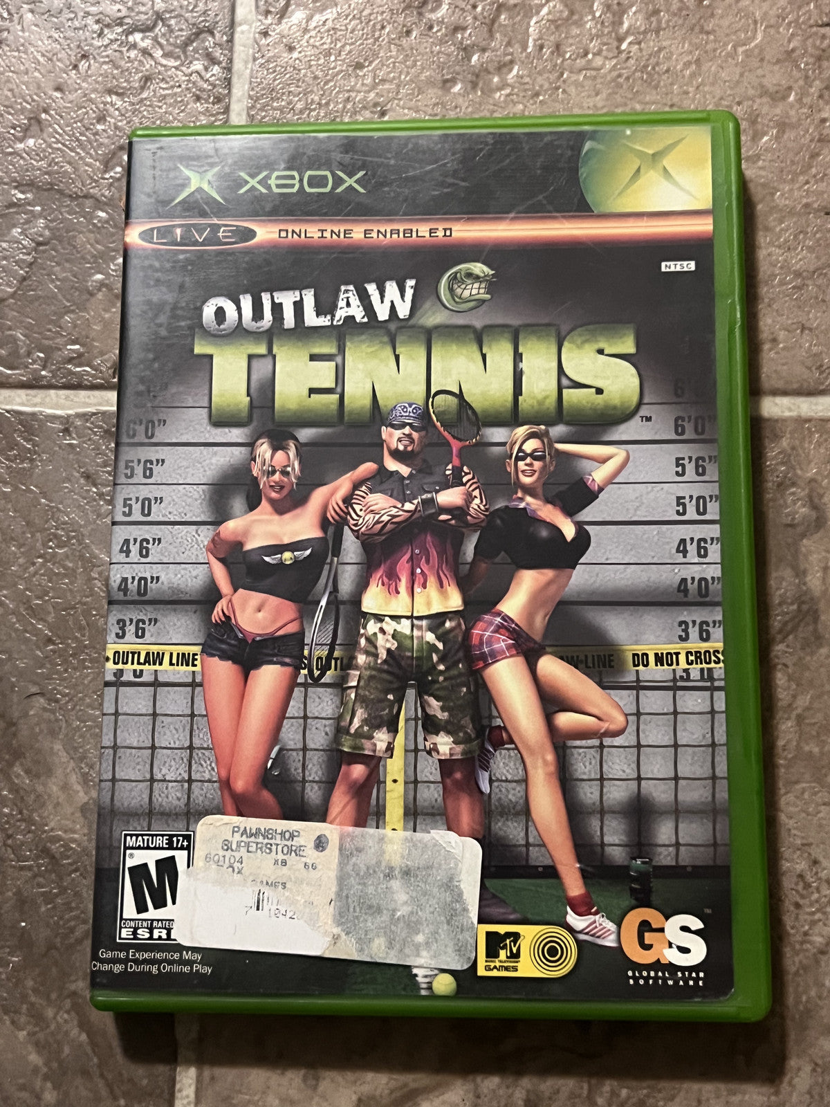 Outlaw Tennis (Microsoft Xbox, 2005) CIB COMPLETE