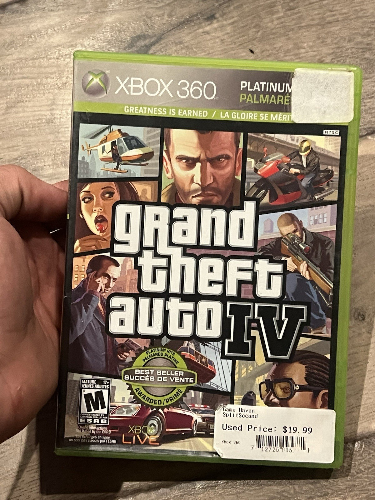 Grand Theft Auto IV (Microsoft Xbox 360, 2008) CIB COMPLETE