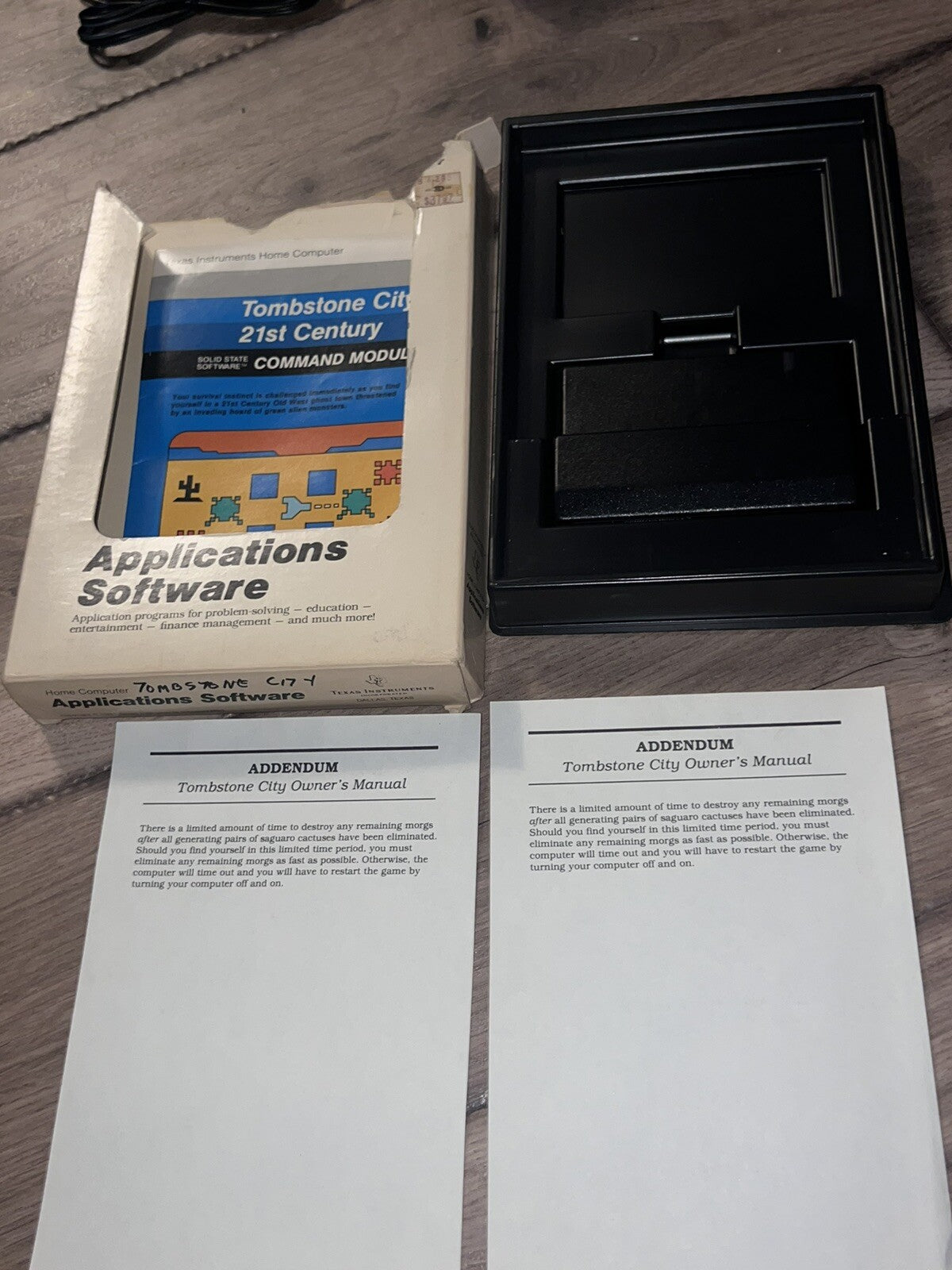 Tombstone City: 21st Century (TI-99/4a, 1981) CIB