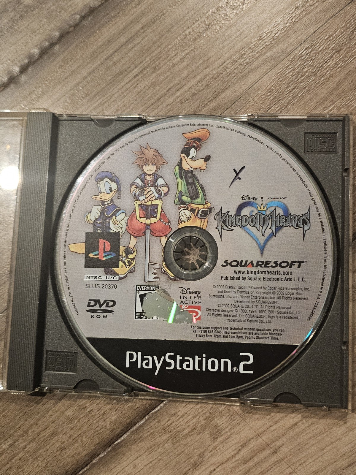 Kingdom Hearts (Sony Playstation 2 PS2, 2002) DISC ONLY