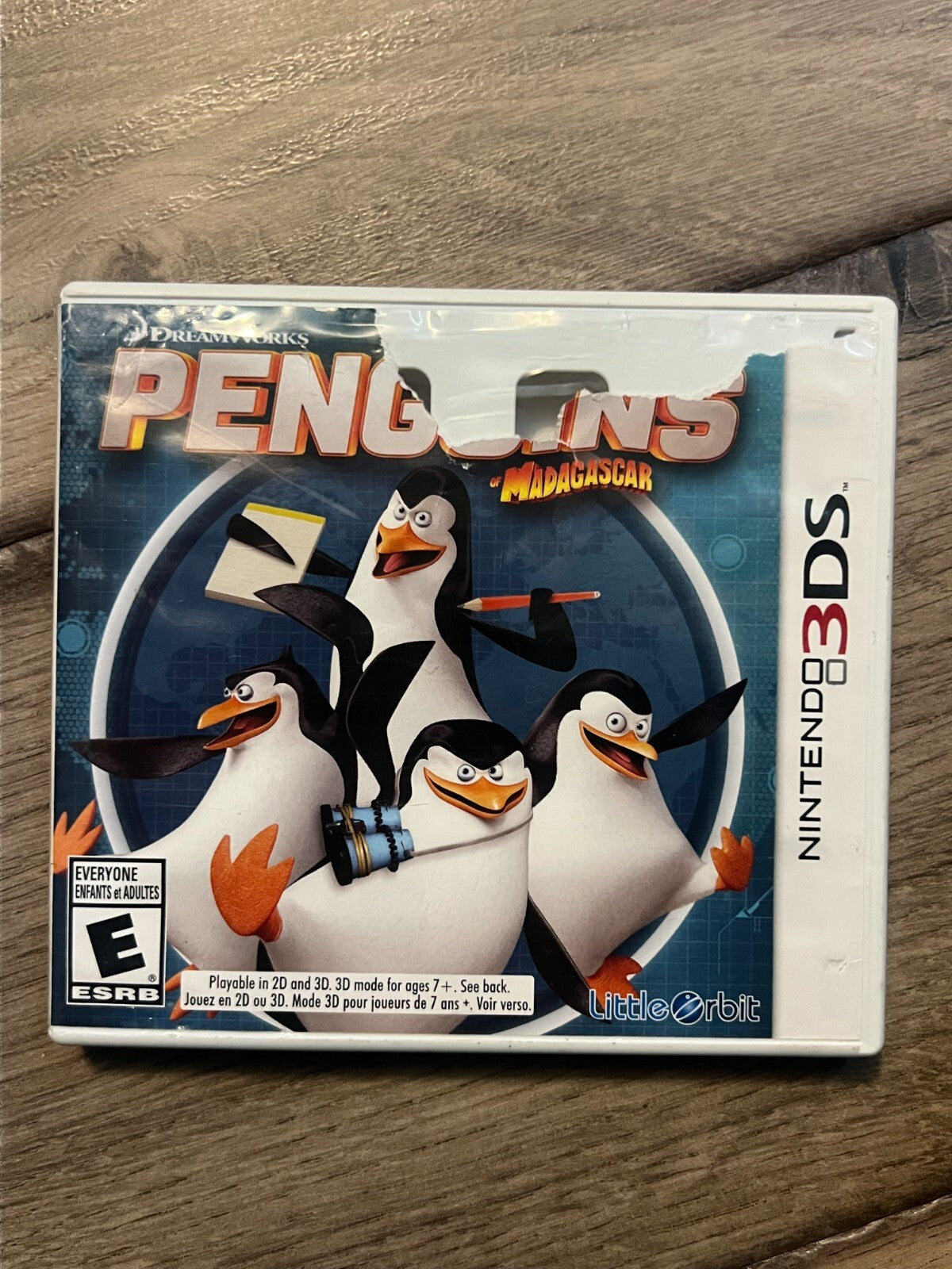 The Penguins of Madagascar (Nintendo 3DS, 2014) NO MANUAL