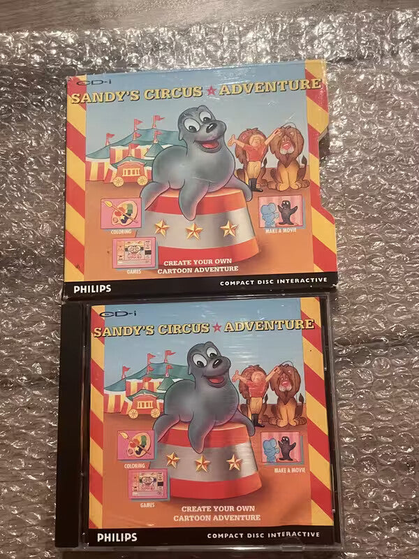 Sandy's Circus Adventure (Philips CD-i CDI, 1990) CIB WITH SLIP COVER
