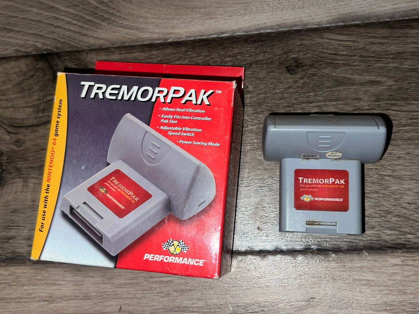 Official Tremor Pak by Performance for Nintendo 64 N64 CIB