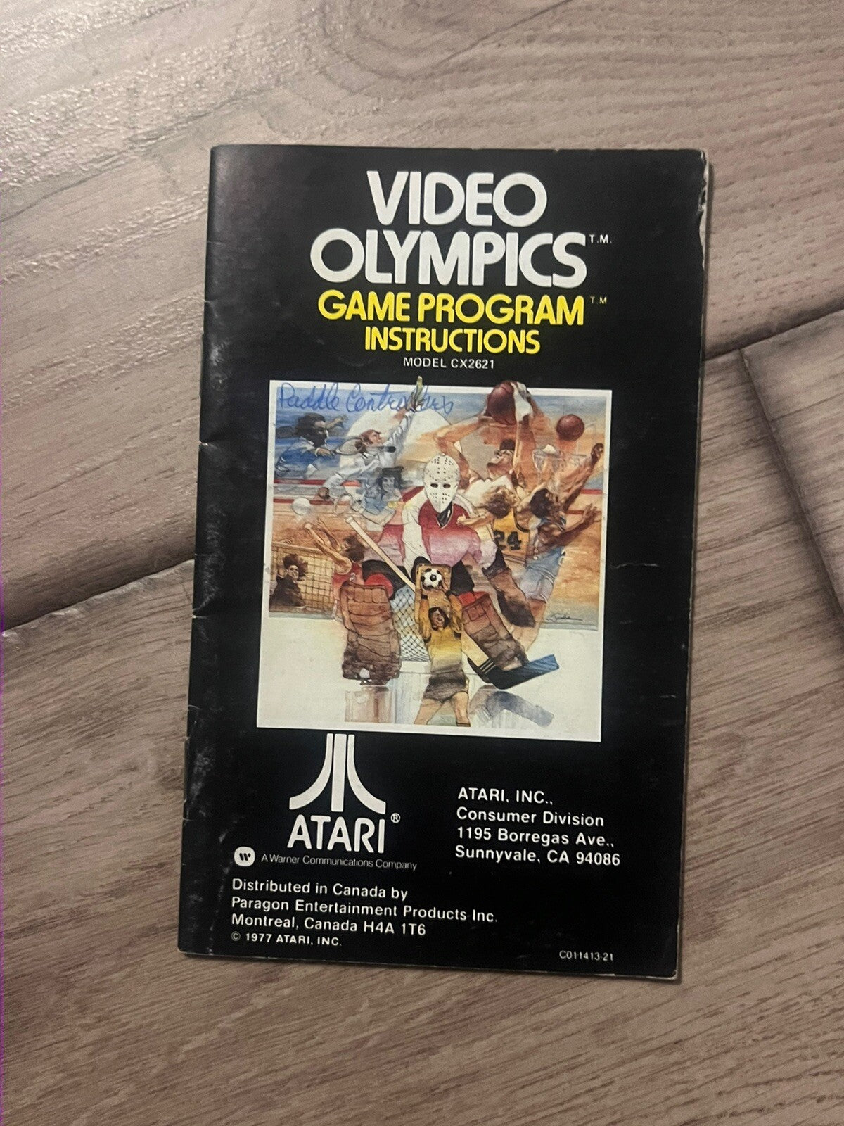 Video Olympics (Atari 2600, 1982) MANUAL ONLY