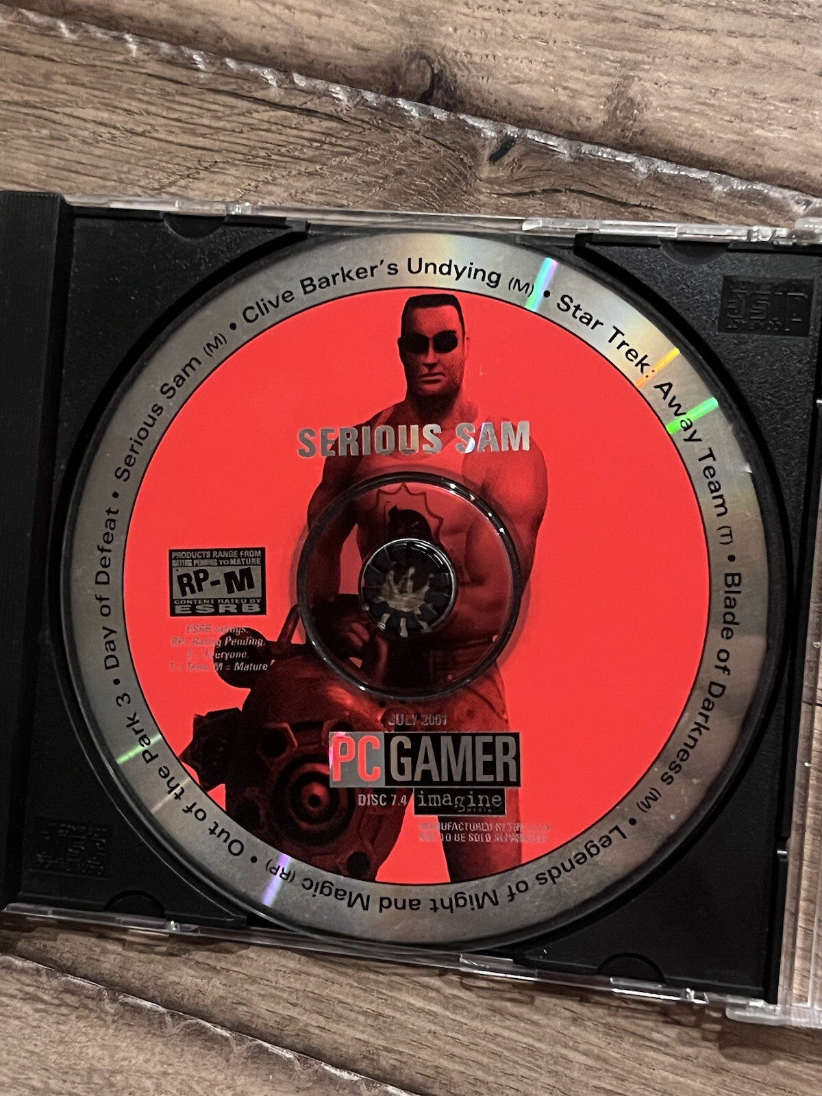 PC Gamer Demo Disc 7.4 July 2001 Serious Sam Clive Barker's Undying DISC ONLY