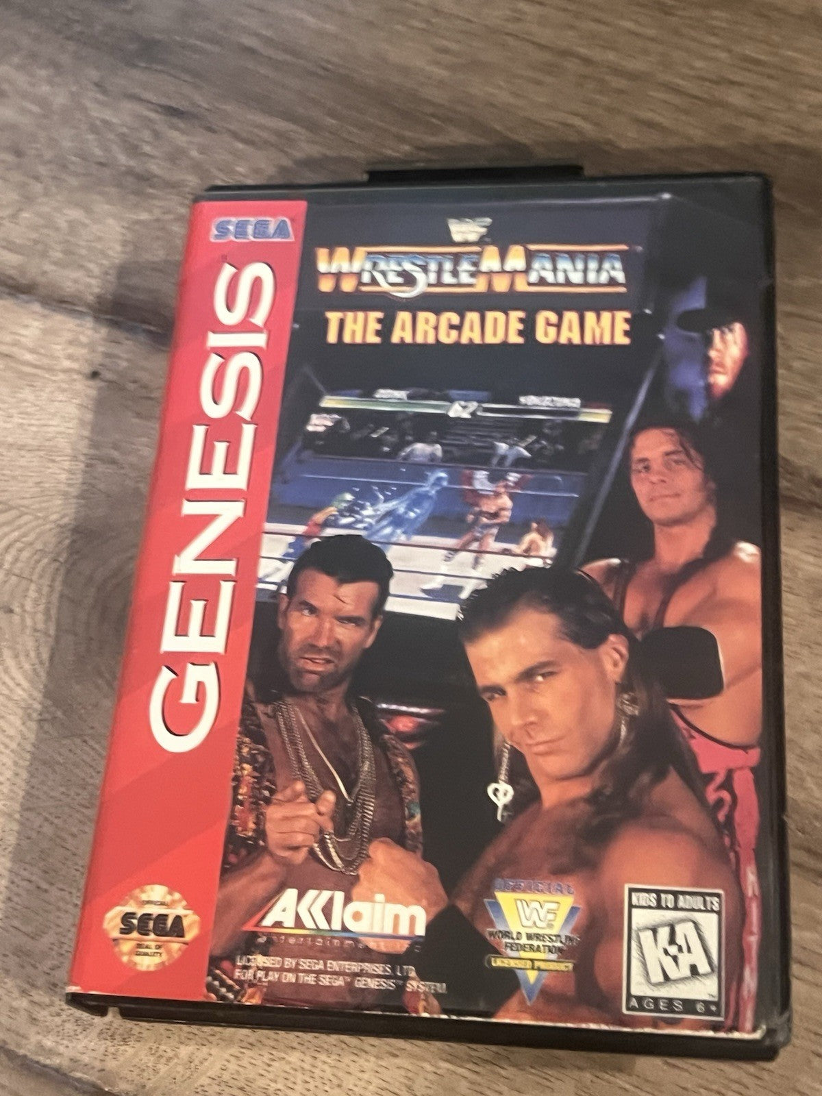 WWF Wrestlemania The Arcade Game (Sega Genesis, 1994) ARTWORK ONLY