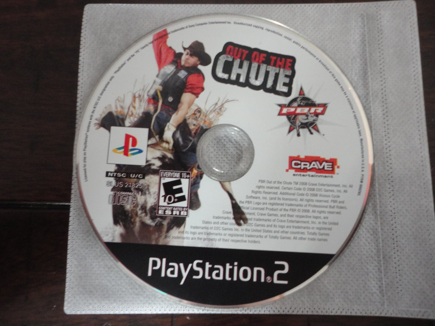 PBR Out of the Chute (Sony PlayStation 2, 2008) DISC ONLY