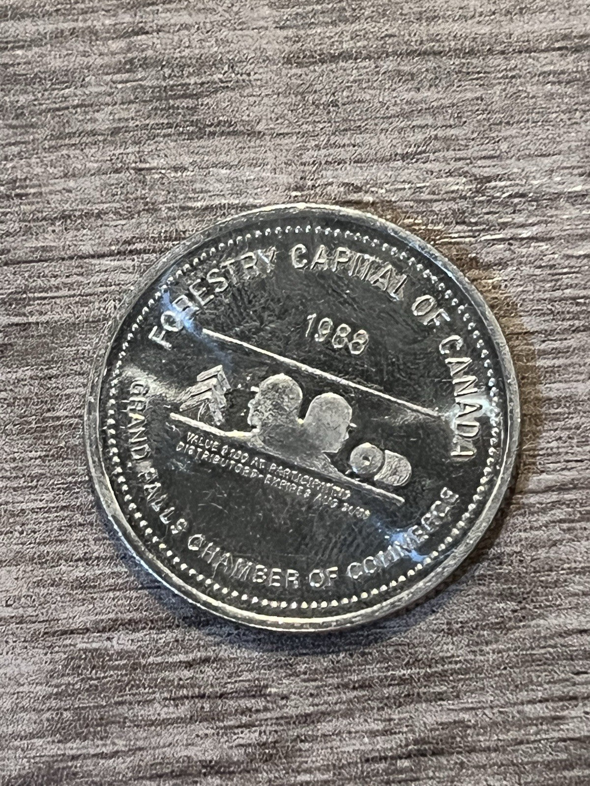 Grand Falls, Newfoundland 1988 Forestry Capital Souvenir Dollar