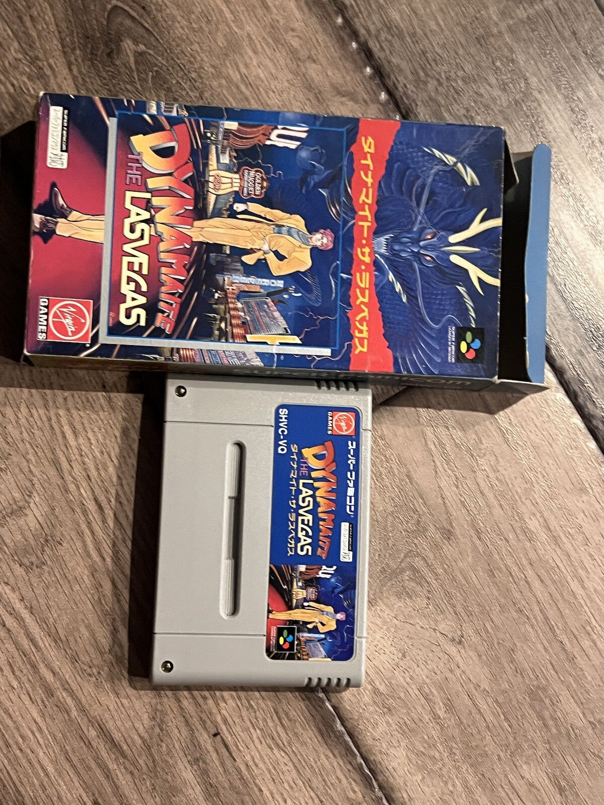 Dynamite the Las Vegas (Nintendo Super Famicom SFC) WITH BOX NO MANUAL