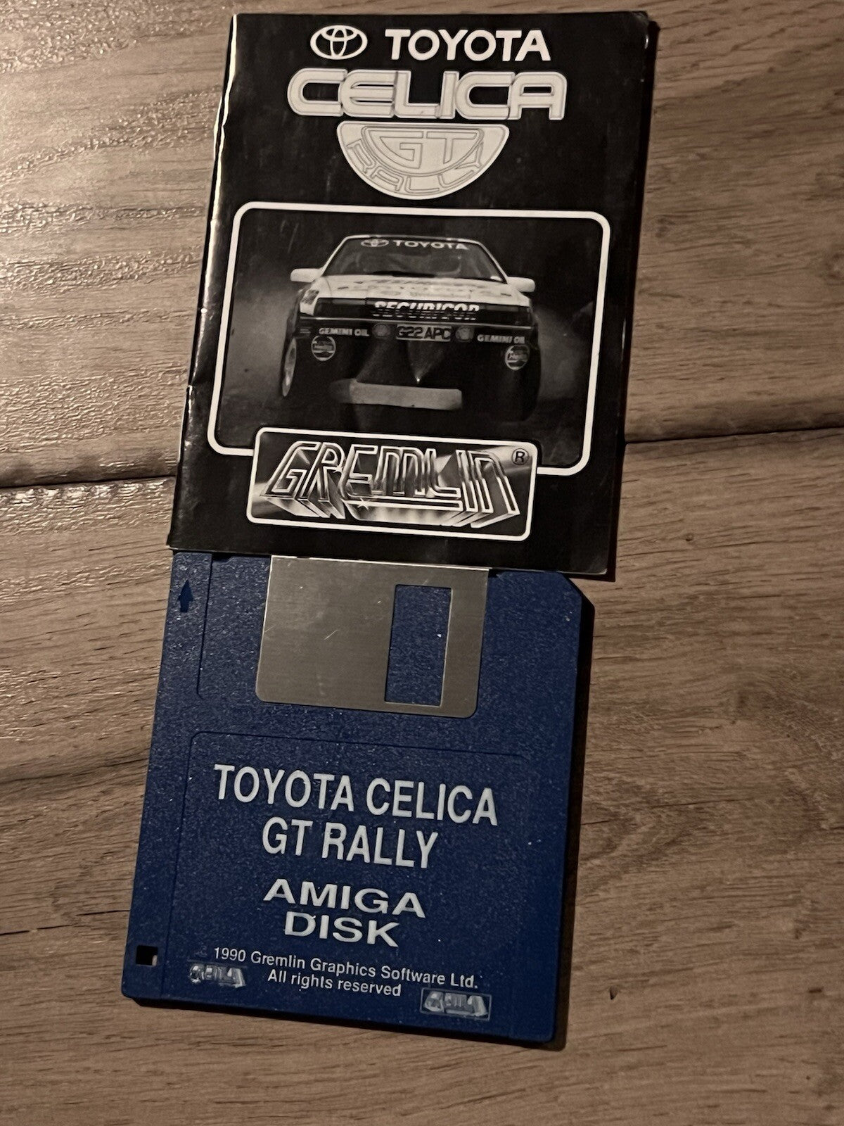 Toyota Celica GT Rally (Commodore Amiga, 1990) DISK + MANUAL ONLY