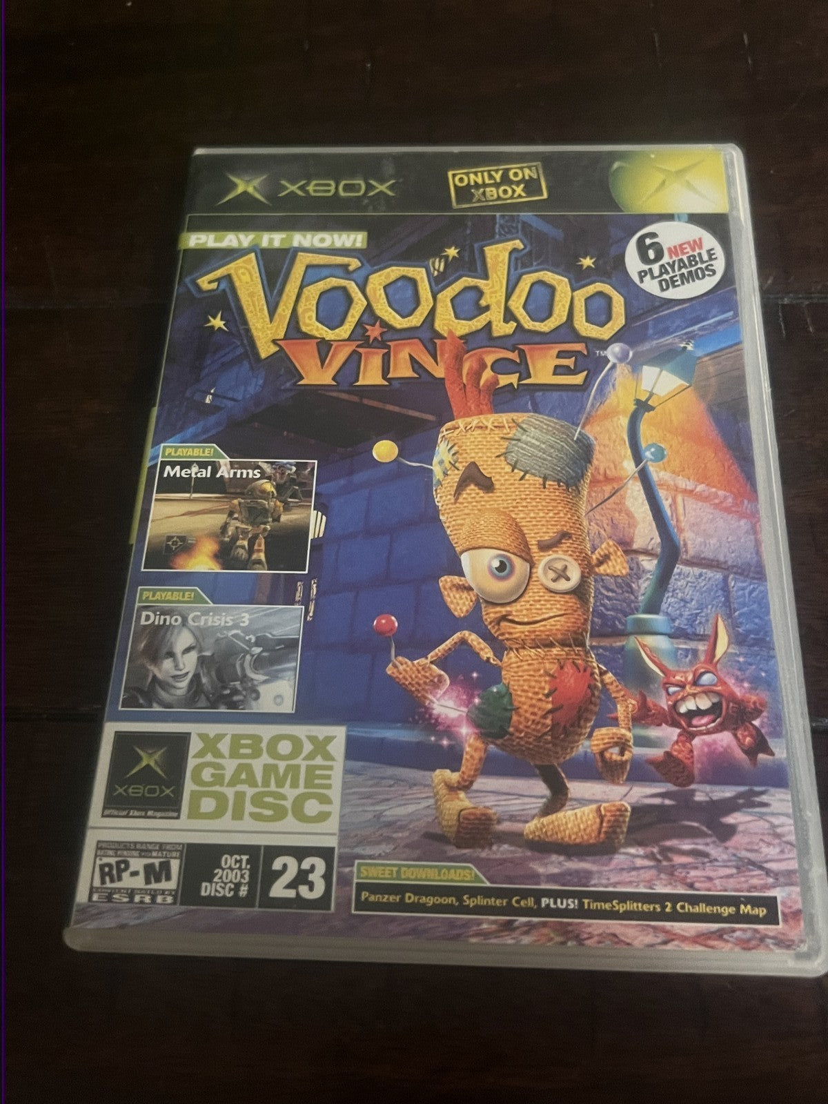 Official Xbox Magazine Demo Disc 23 Voodoo Vince (Microsoft Xbox, 2003) CIB