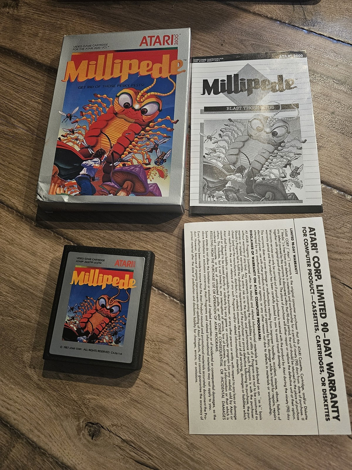 Millipede (Atari 2600, 1984) CIB COMPLETE