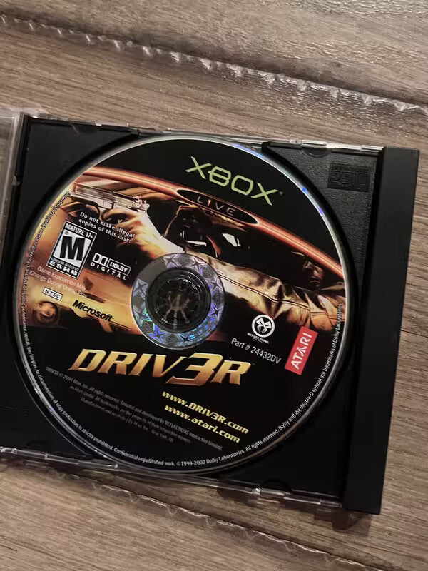 Driver 3 (Microsoft Xbox, 2004) DISC ONLY