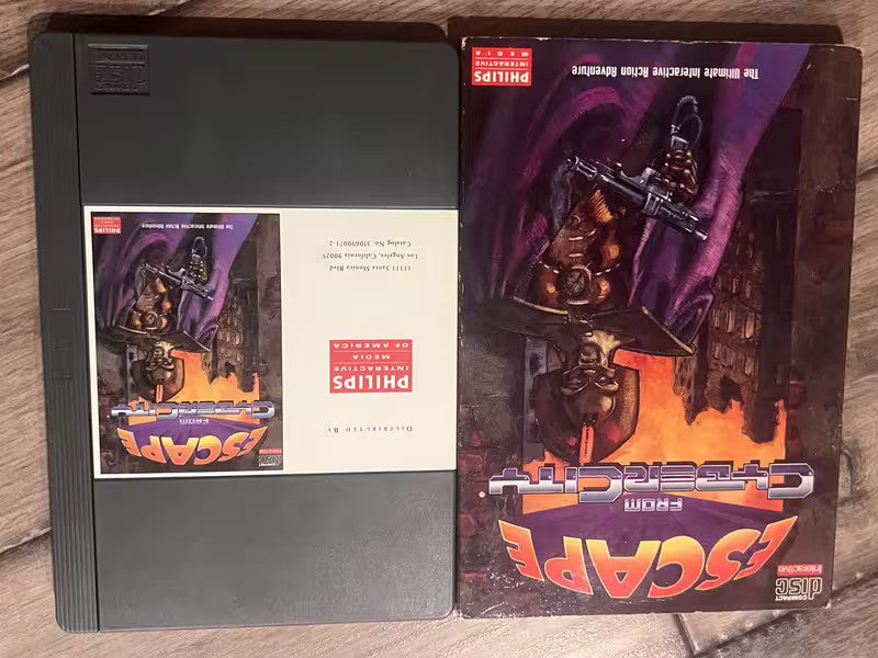 Escape From CyberCity (Philips CD-i, 1992) CIB COMPLETE WITH SLIP COVER