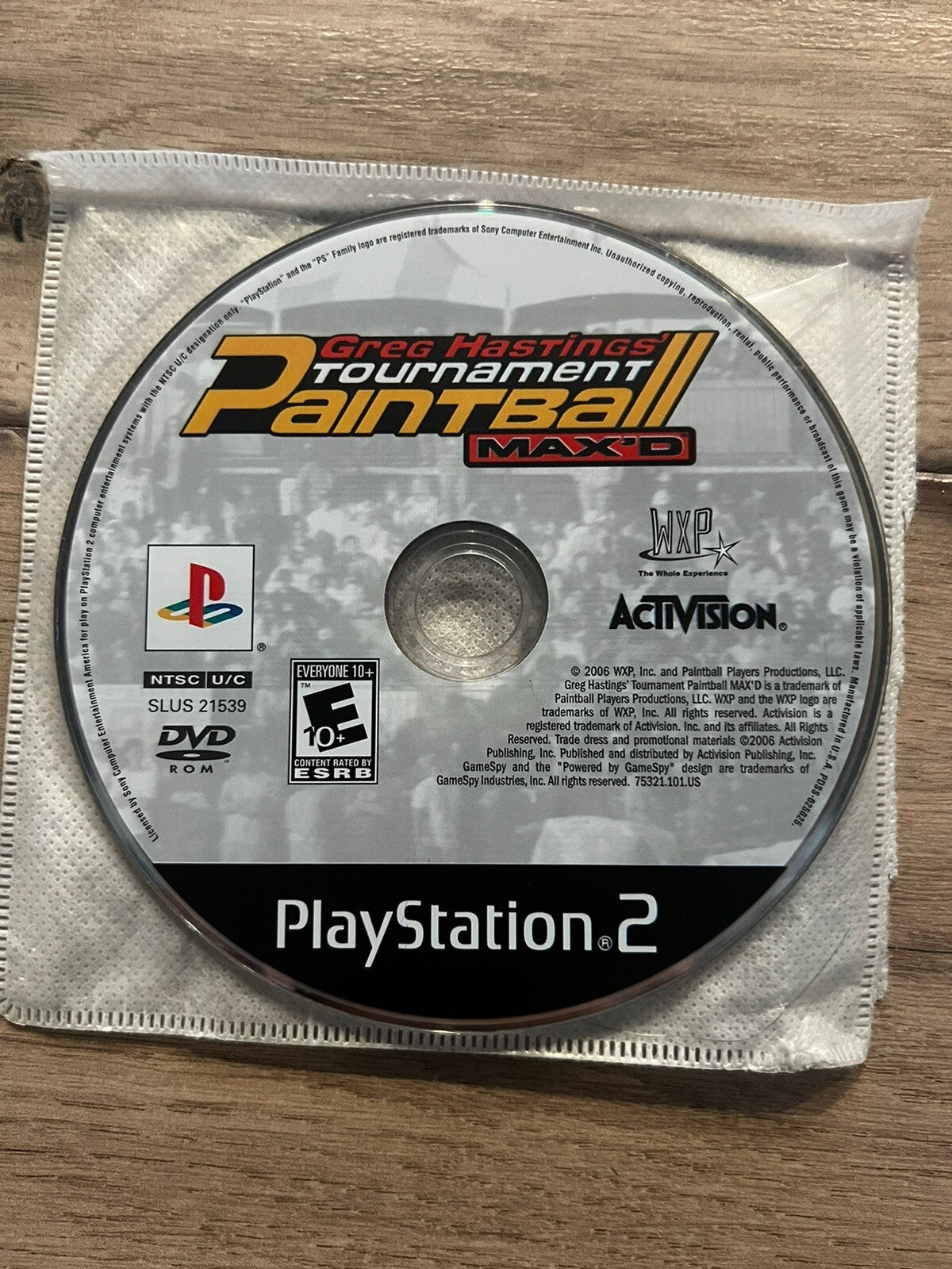 Greg Hastings' Tournament Paintball Max'd (Sony PlayStation 2, 2006) DISC ONLY