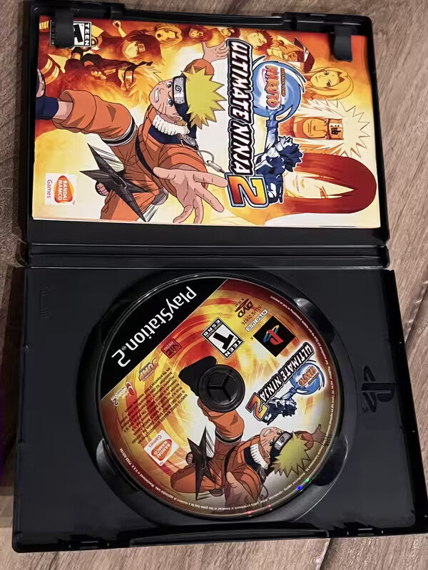 Naruto Ultimate Ninja 2 (Sony Playstation 2, 2007) CIB NO ARTWORK