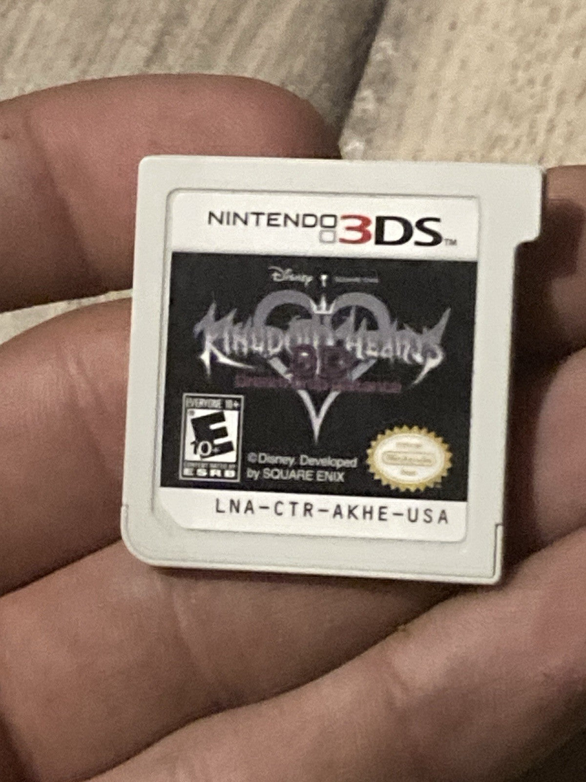 Kingdom Hearts 3D: Dream Drop Distance (Nintendo 3DS, 2012) CART ONLY