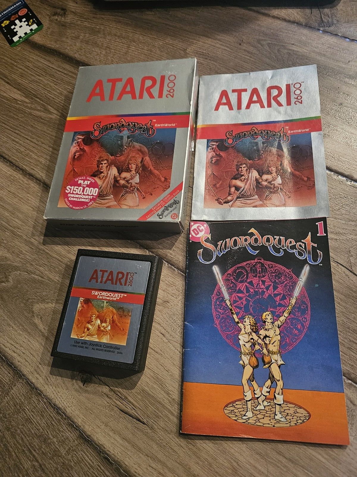 Swordquest Earthworld (Atari 2600, 1982) CIB COMPLETE WITH COMIC