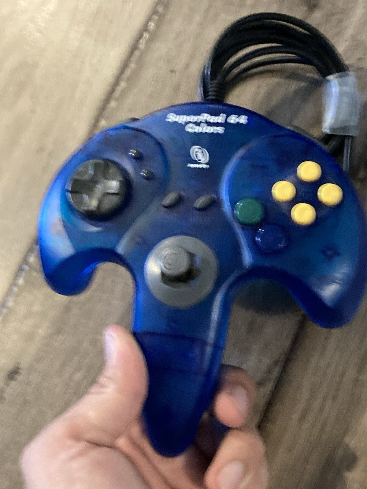 Nintendo 64 N64 InterAct SuperPad 64 Colors Controller Clear Blue P-307GSM