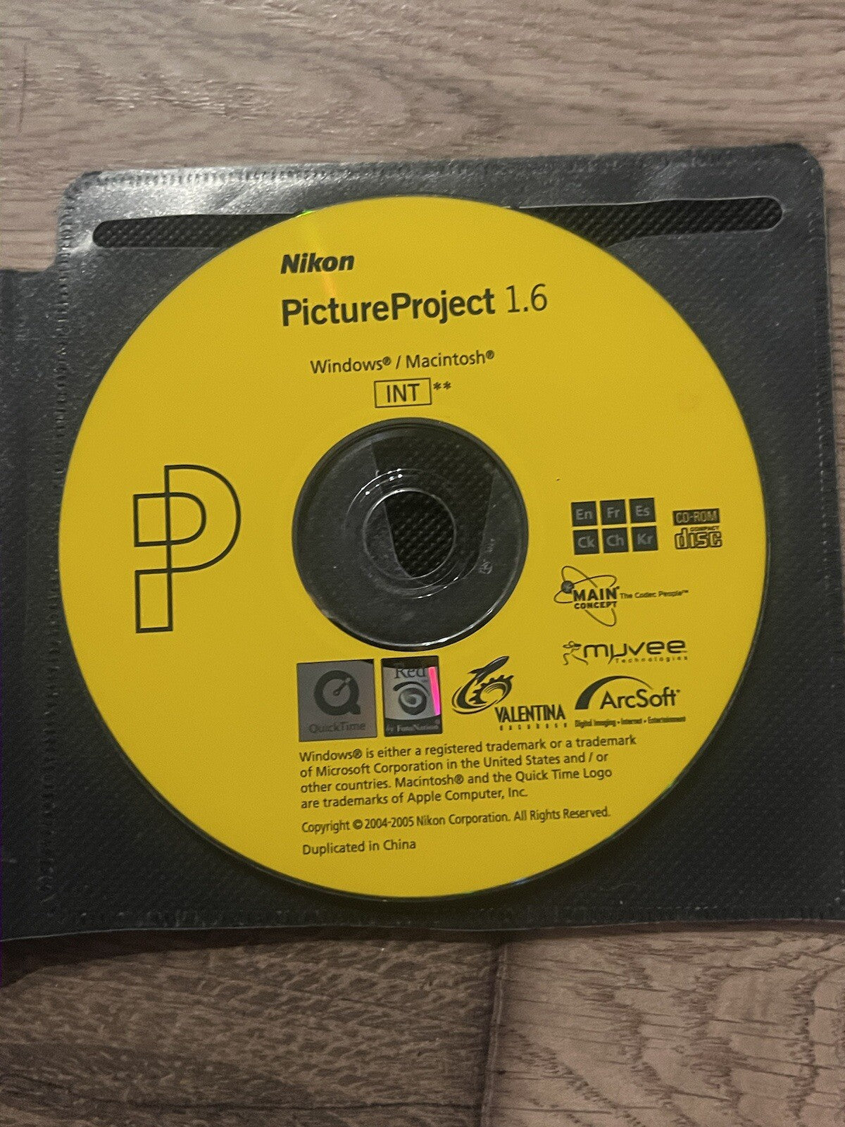 Nikon Picture Project 1.6 CD and CD Manual for Windows and Macintosh 2004-2005