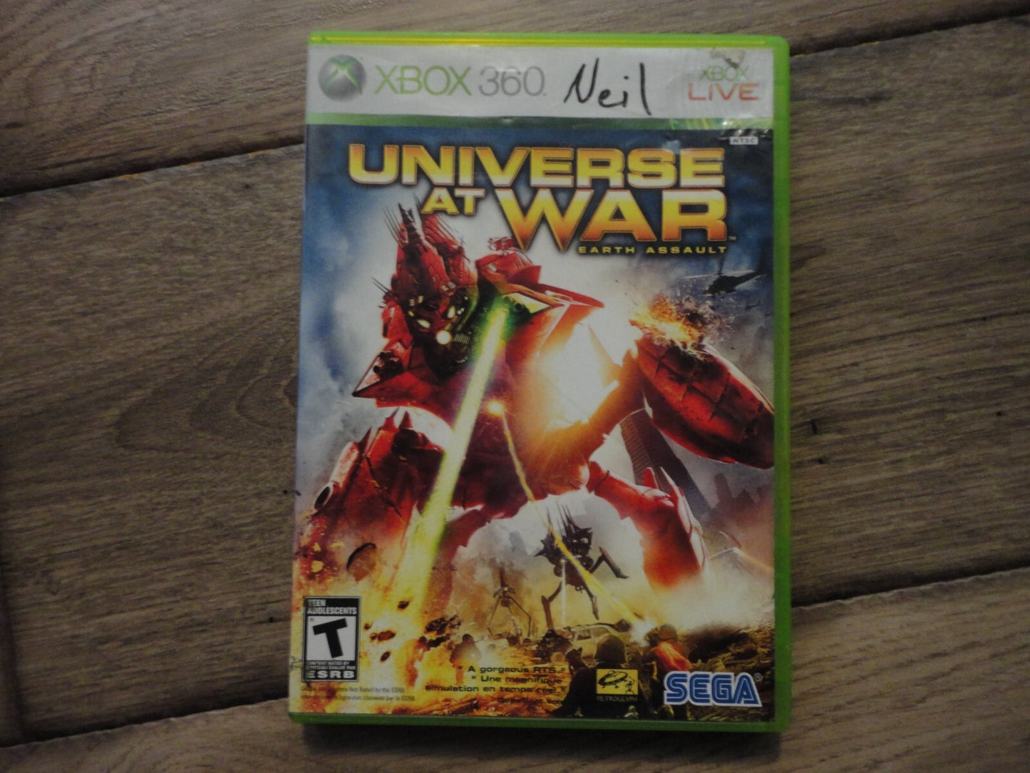 Universe at War: Earth Assault (Microsoft Xbox 360, 2008) CIB