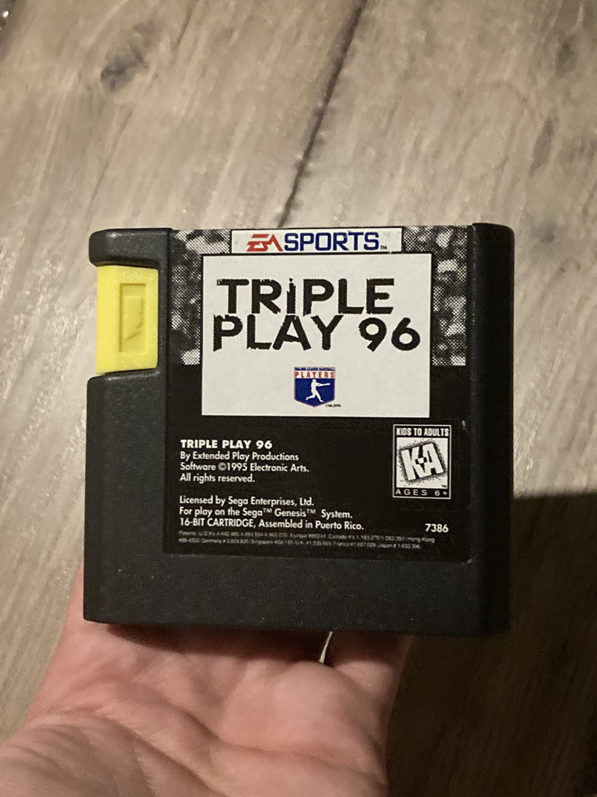 Triple Play 96 (Sega Genesis, 1995) CART ONLY