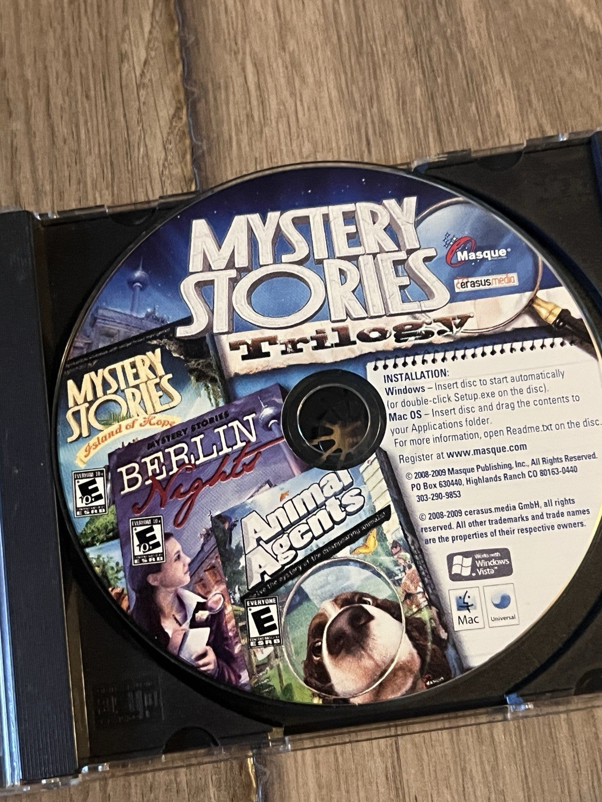 Mystery Stories Trilogy (PC Mac, 2009) DISC ONLY