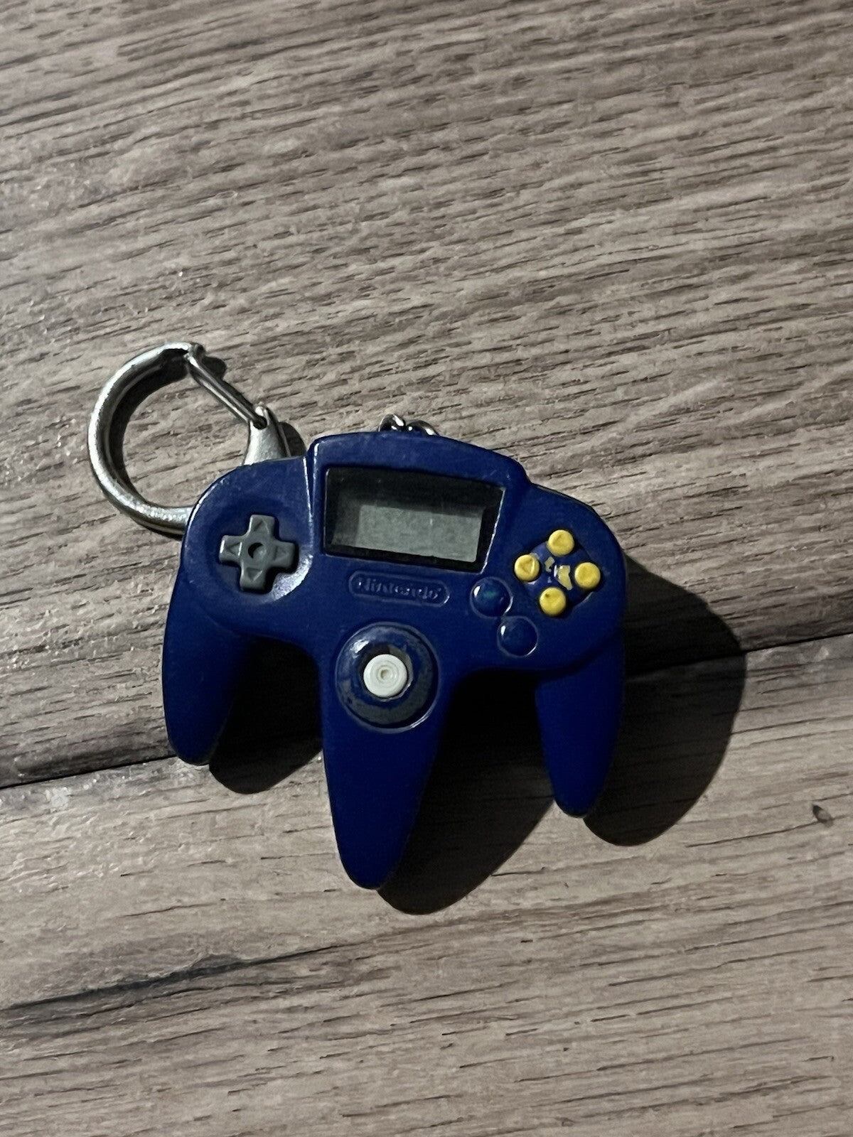 Nintendo 64 N64 Controller LCD Clock Keychain Blue Mani