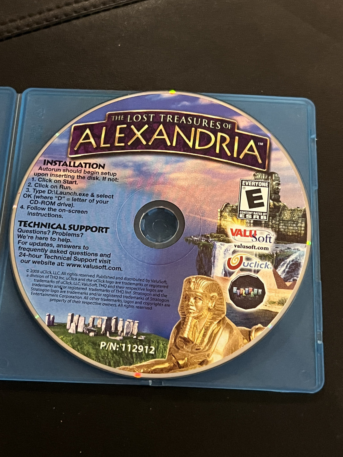 The Lost Treasures of Alexandria PC ValuSoft Disc Only