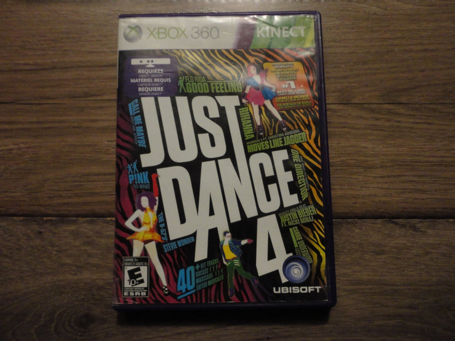 Just Dance 4 (Microsoft Xbox 360, 2012) NO MANUAL