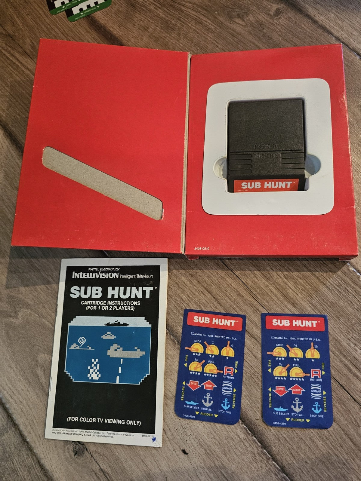 Sub Hunt (Intellivision, 1982) CIB COMPLETE