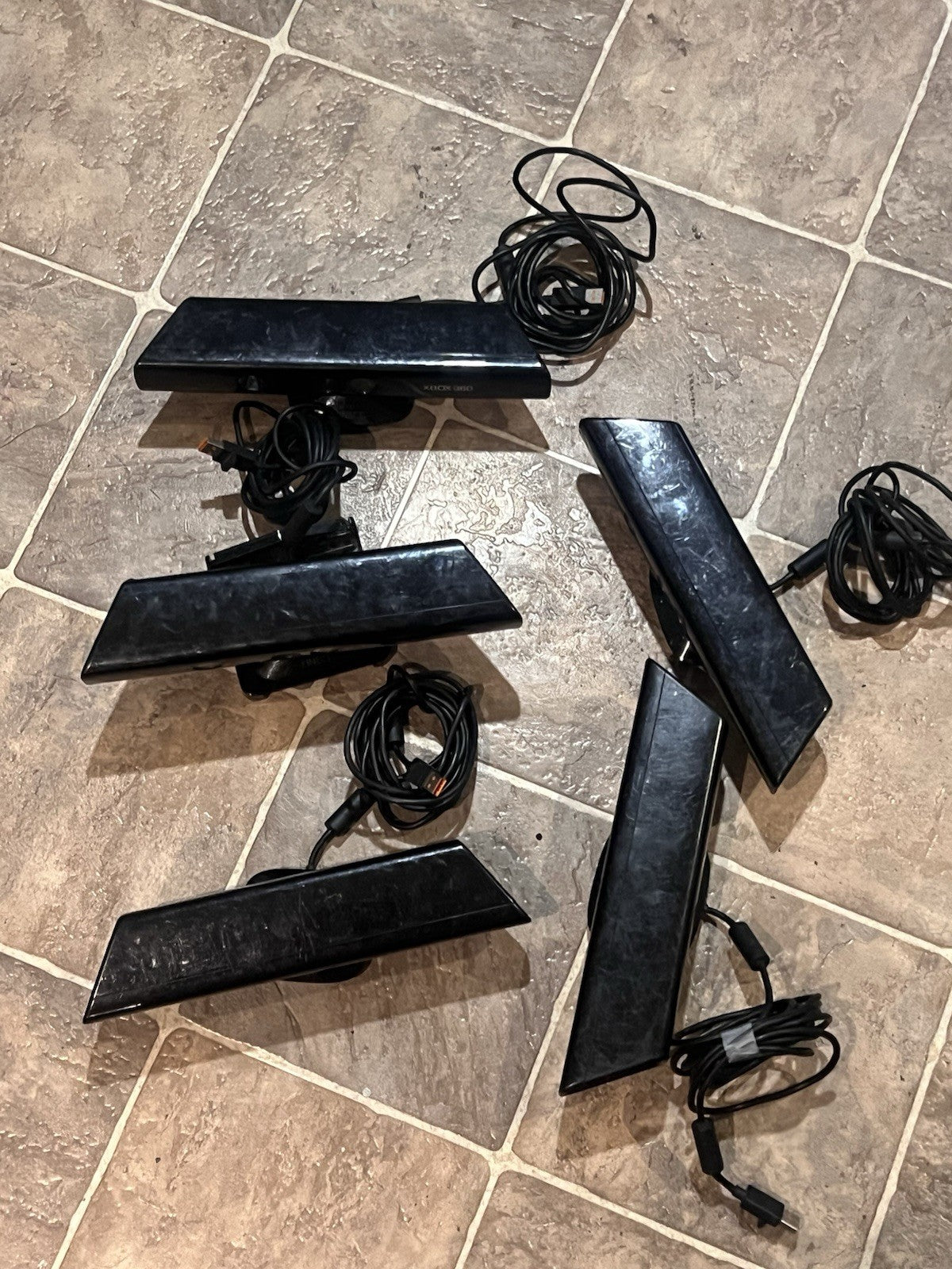 Lot of 5 Kinect Sensor Bar Xbox 360 Tested Good Condition