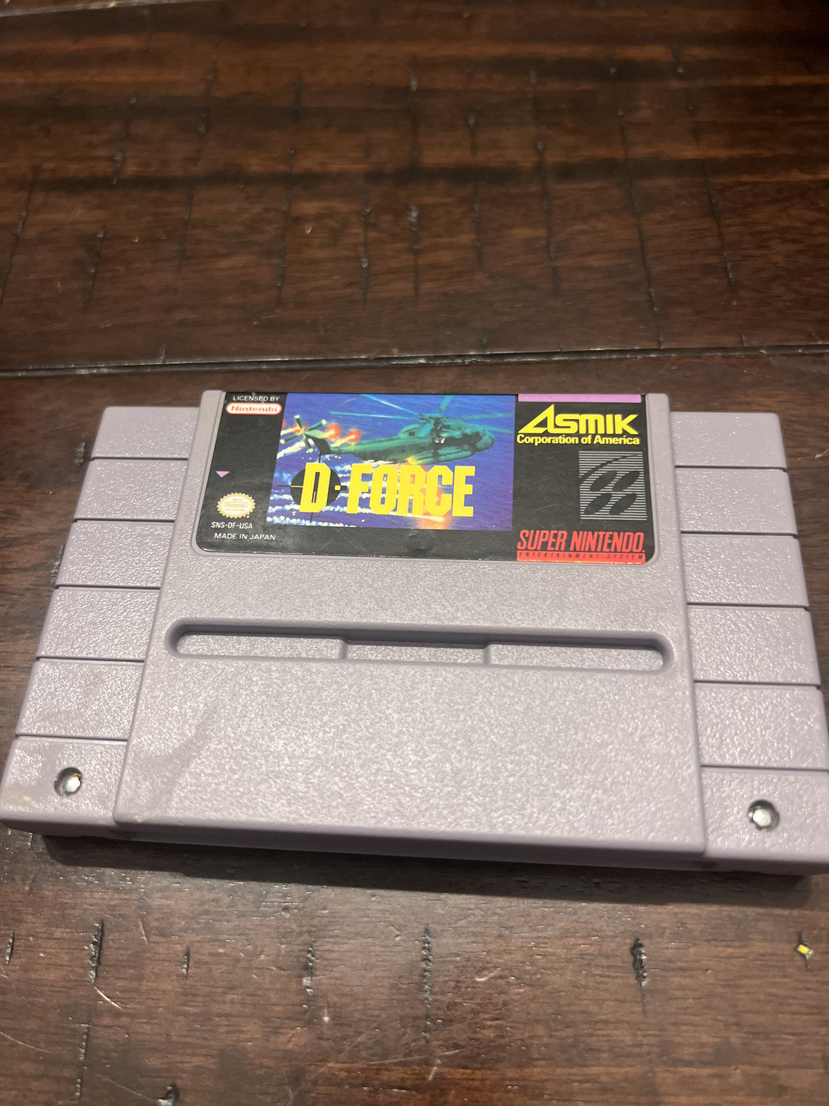 D-Force (Super Nintendo SNES, 1991) CART ONLY