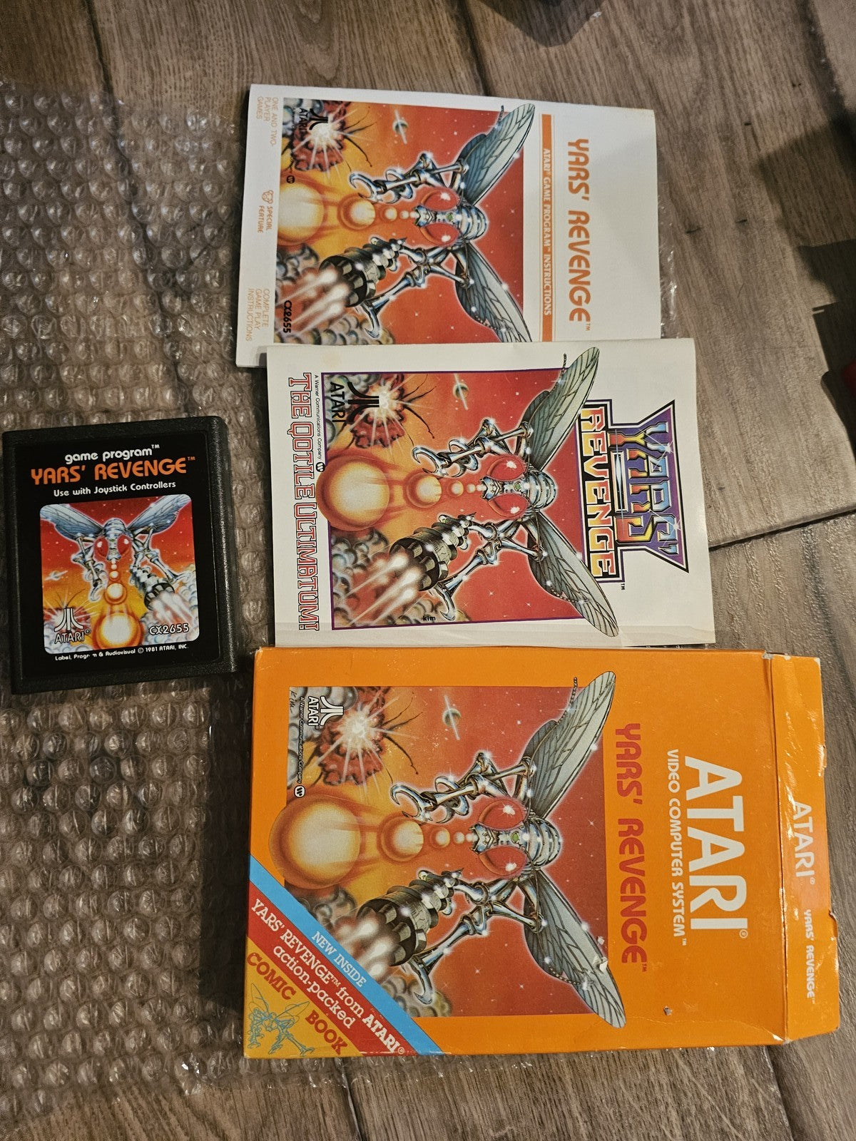 Yars' Revenge (Atari 2600, 1981) CIB COMPLETE